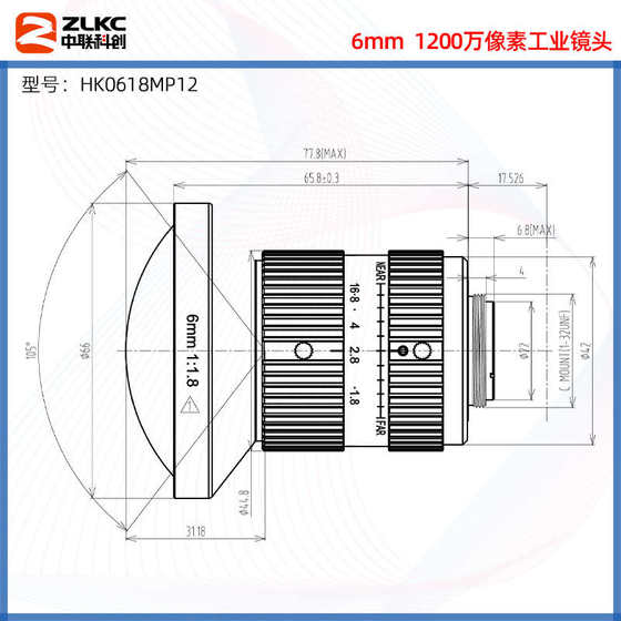 1.1 인치 대상 표면 광각 산업 렌즈 6mm 고화질 C- 포트 감지 렌즈 1,200 만 카메라 결함 감지 1.1 인치 대상 표면 광각 산업 렌즈 6mm 고화질 C- 포트 감지 렌즈 1,200 만 카메라 결함 감지