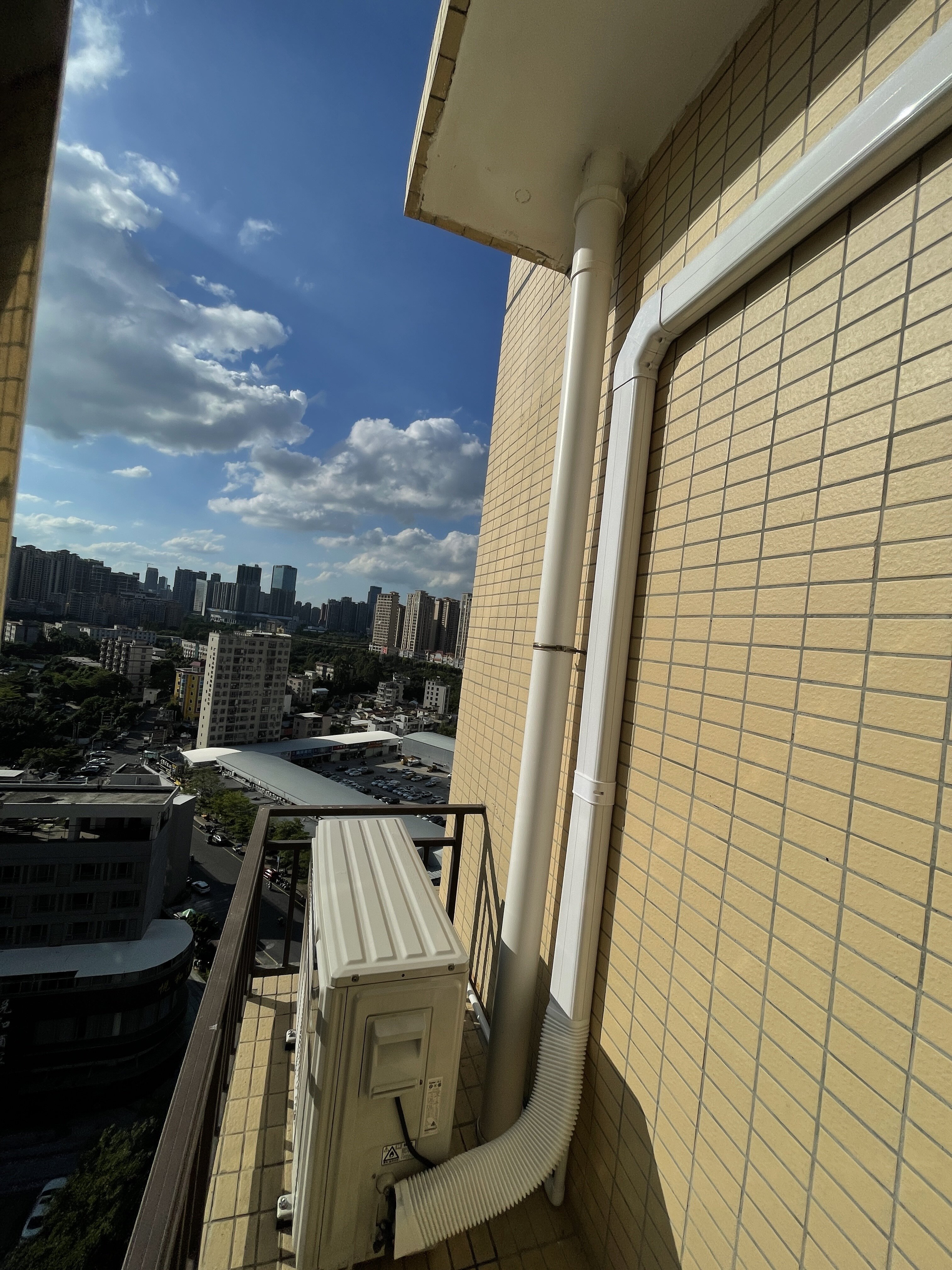 100*65中央空调管道装饰遮挡套管空调管装饰管槽白色pvc保护套管