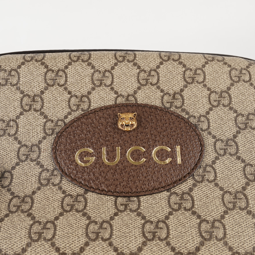 8新]古驰gucci中性棕色印花虎头相机包go008参1.1w