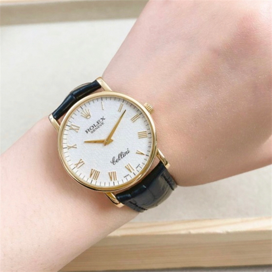 [9.5新]劳力士手表女切利尼系列18k黄金32表径手动机械正品5115