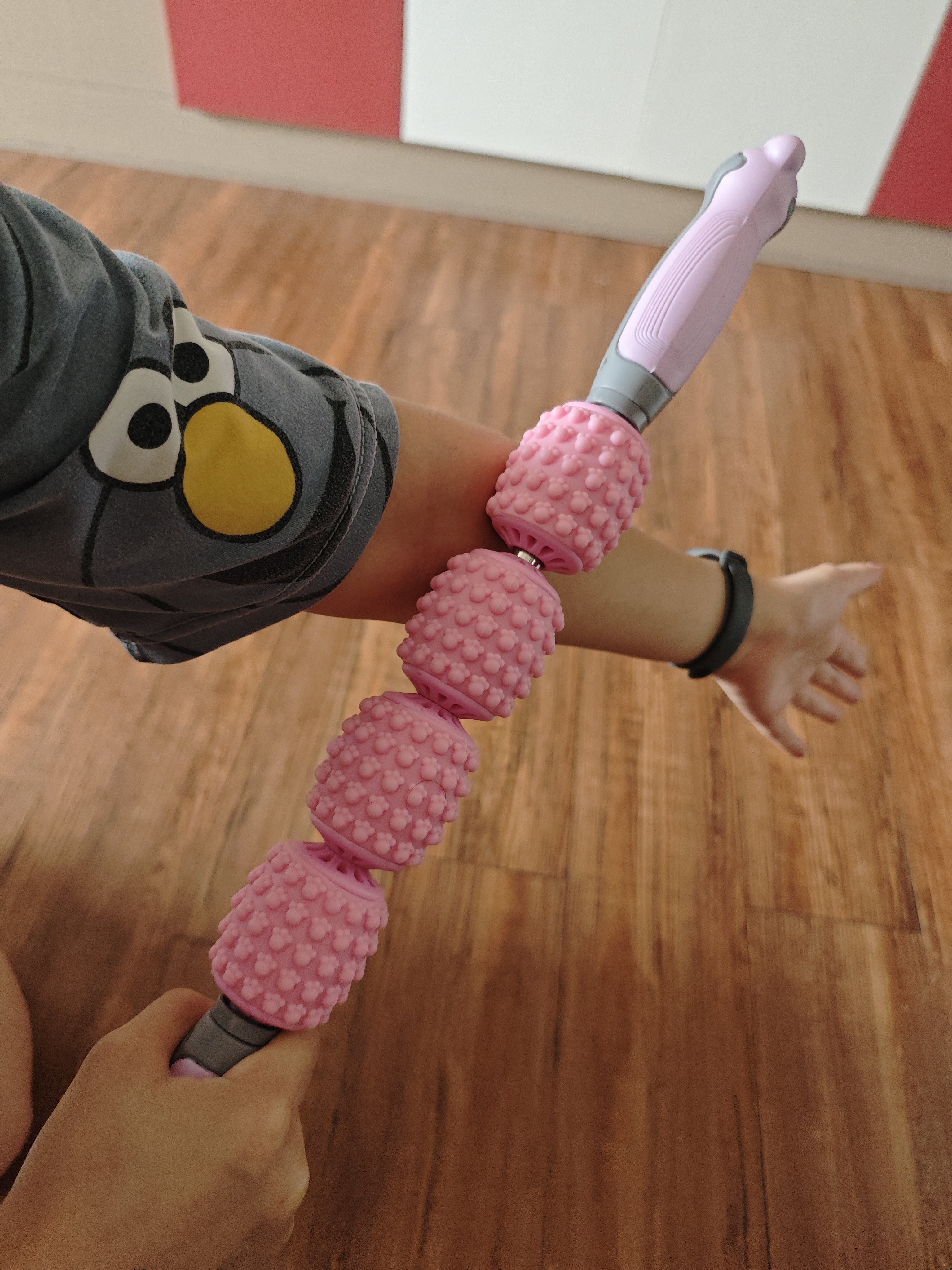 安踏按摩棒泡沫轴狼牙棒泡沫滚轴按摩滚轮肌肉放松瘦腿筋膜棒瑜伽