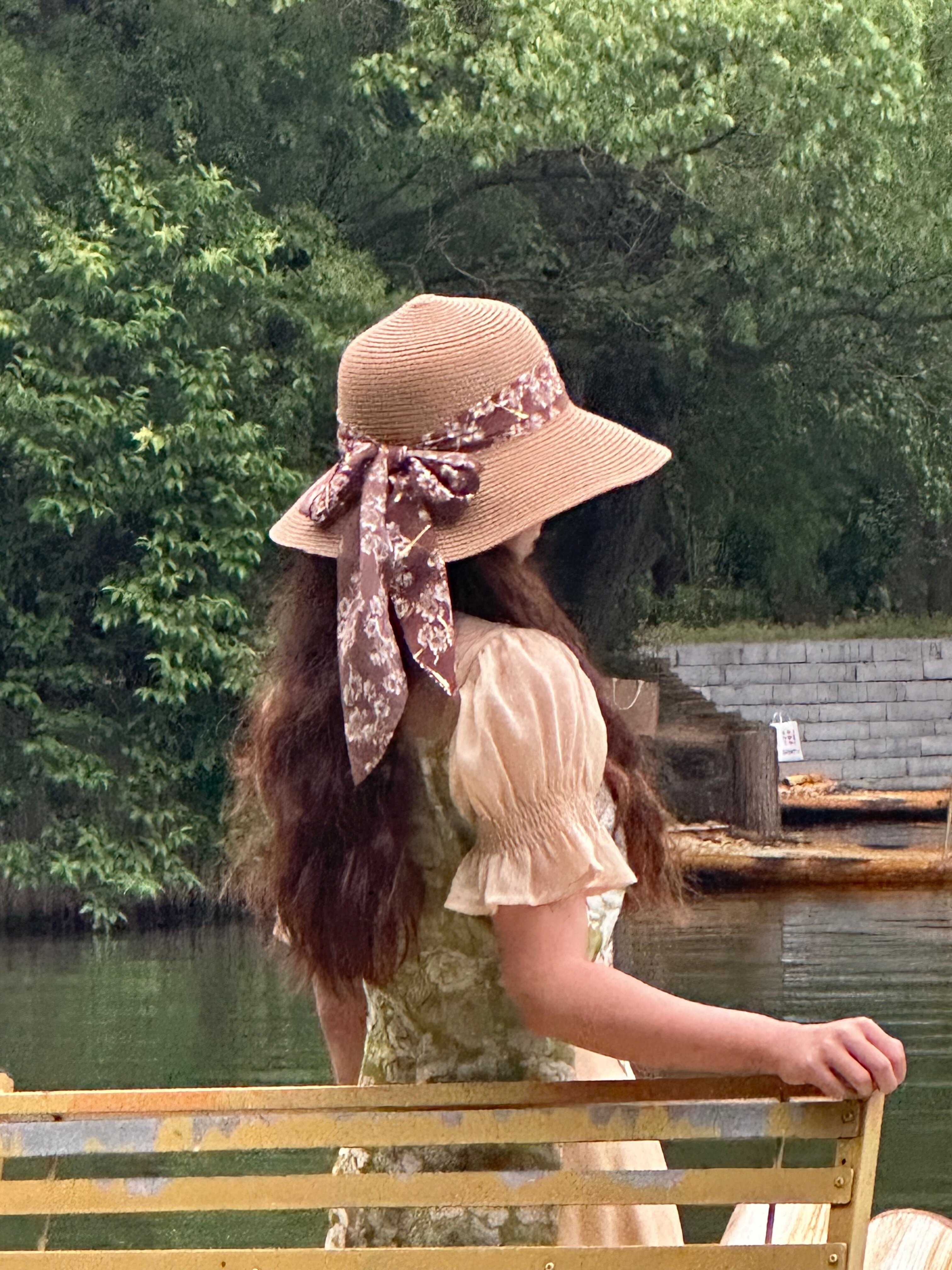 夏天草帽女韩版优雅沙滩帽草编蝴蝶结大檐太阳帽遮阳防晒帽子女潮