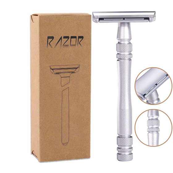 Razor manual shave blade double-sided safety anti-scratch beard knife vintage men's shave knife
Razor manual shave blade double-sided safety anti-scratch beard knife vintage men's shave knife