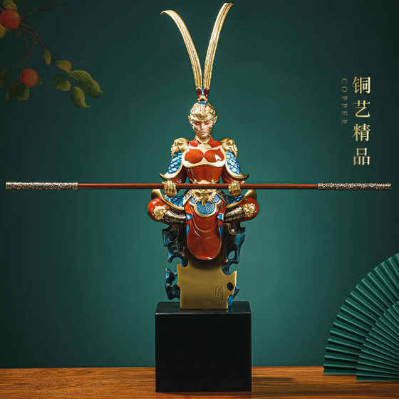 원숭이 킹 선 wukong 장식품 거실 입구 장식 사무실 황동 전투 전투 부처님 수공예 선물 원숭이 킹 선 wukong 장식품 거실 입구 장식 사무실 황동 전투 전투 부처님 수공예 선물