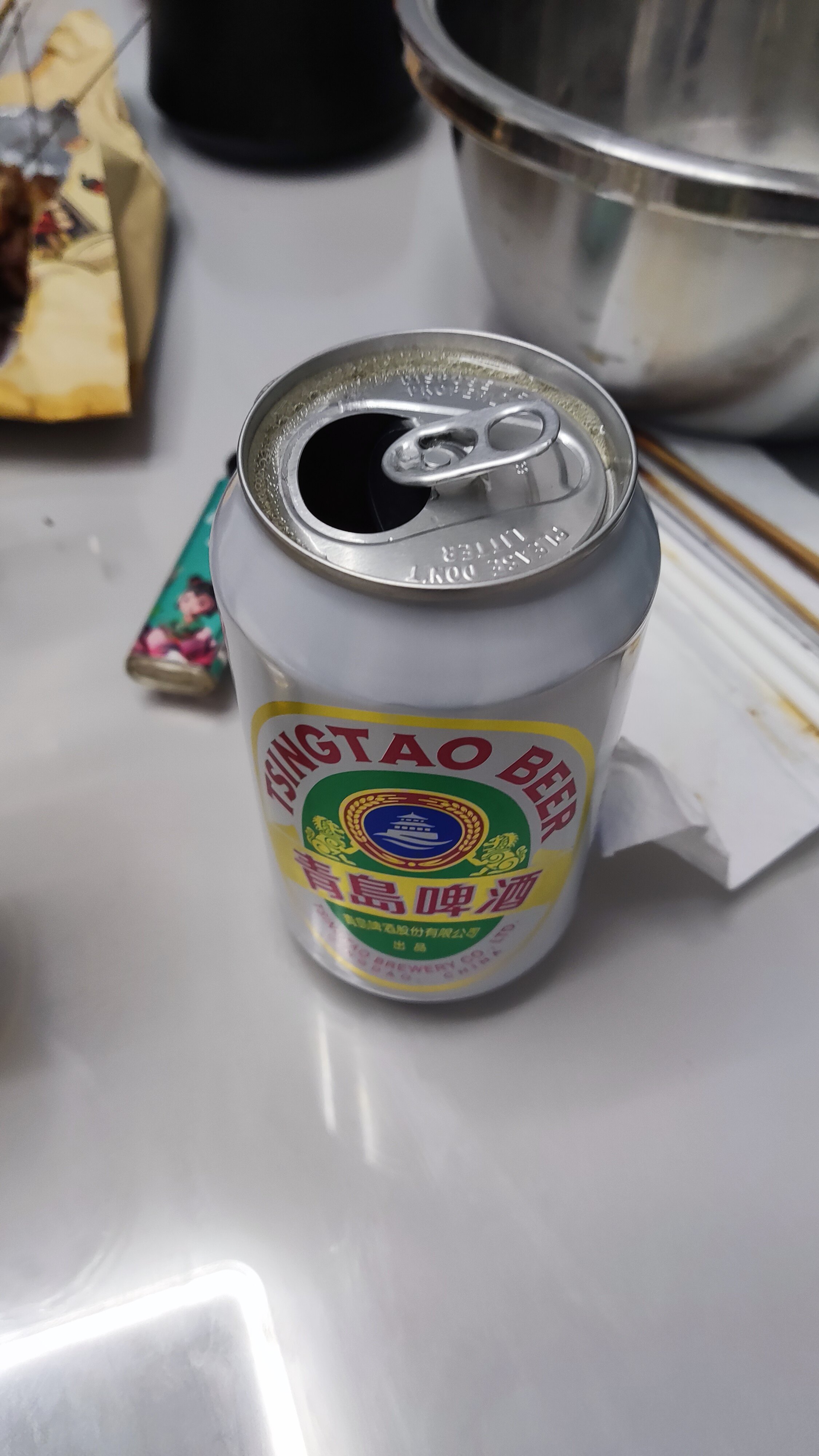 青岛啤酒出口香港白罐12度330ml/6罐易拉罐精酿