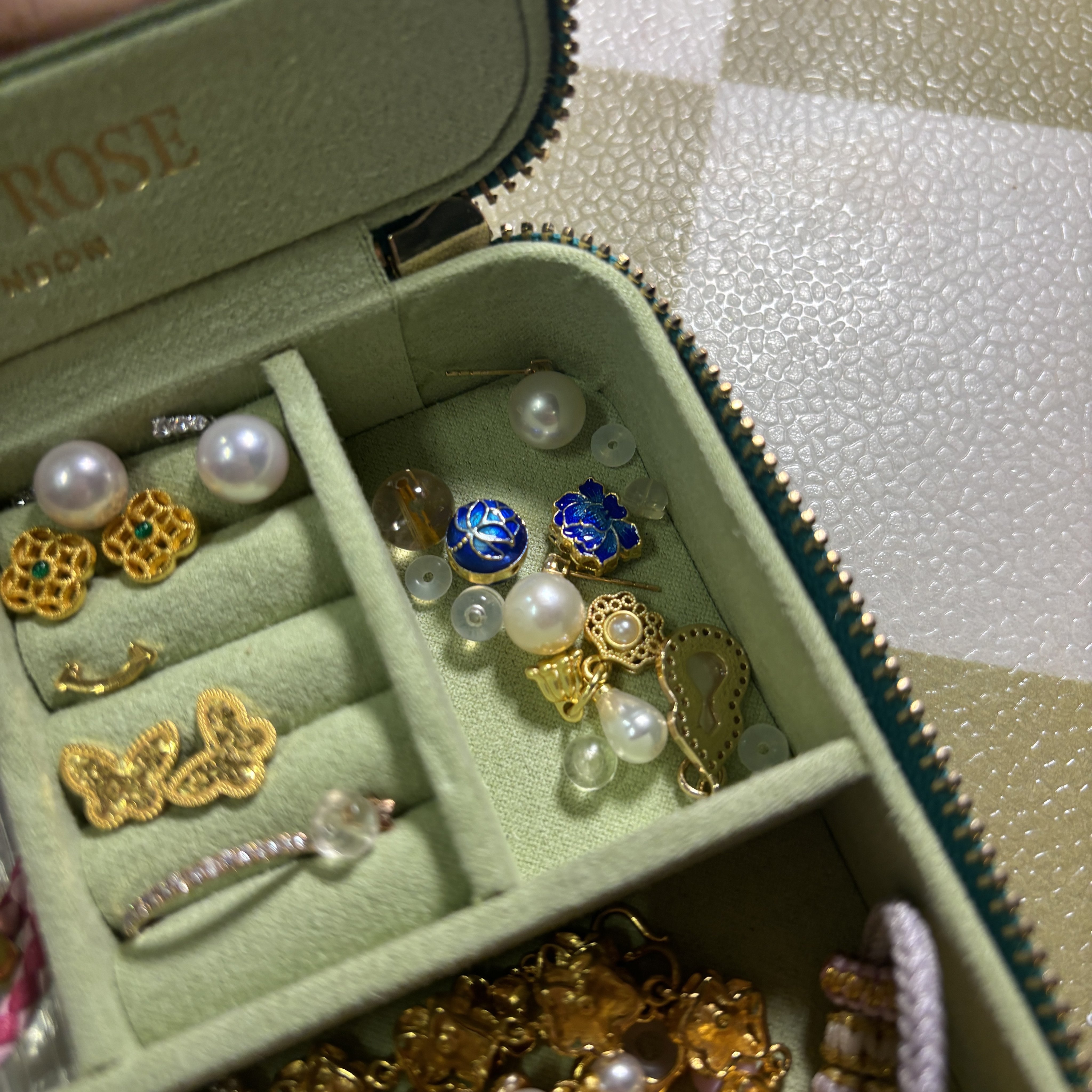 1814k包金保色针式万能盒仔链0.8/1