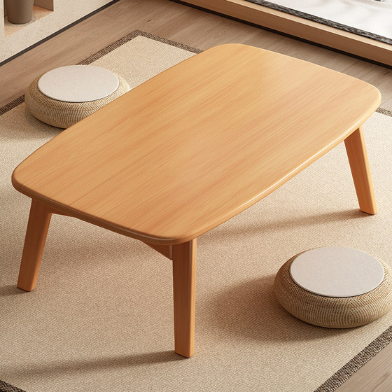 Foldable bay window table for home tatami small coffee table window sill kang table for bed for eating low table study table Foldable bay window table for home tatami small coffee table window sill kang table for bed for eating low table study table