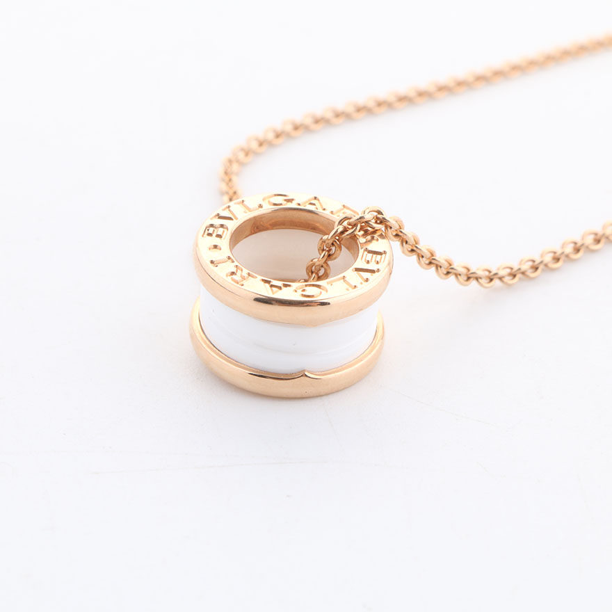 [9.5新]宝格丽bvlgari 女士 750黄金白陶瓷项链 l25959
