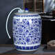 Jingdezhen Blue and White Ceramic Water Tank 20/30/50 Jin 순수한 물통 차 저장 탱크 수도꼭지 냉수 주전자 Jingdezhen Blue and White Ceramic Water Tank 20/30/50 Jin 순수한 물통 차 저장 탱크 수도꼭지 냉수 주전자