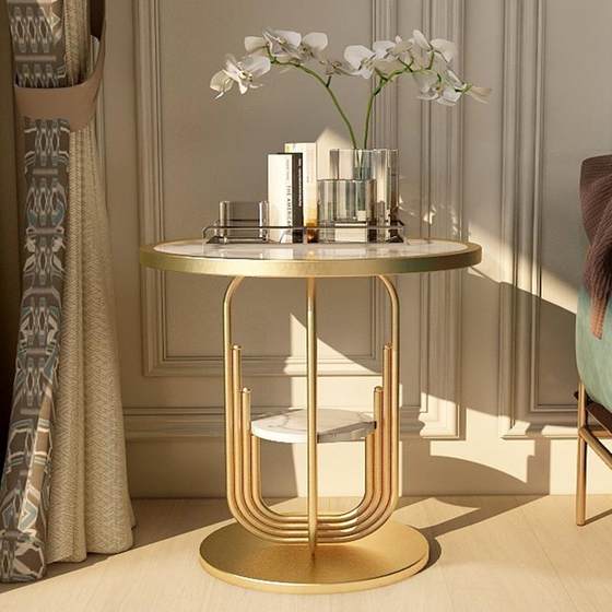 Nordic light luxury iron stone slab stone edges few small round tables sofa corners simple bedside table cabinet balcony creative tea table
Nordic light luxury iron stone slab stone edges few small round tables sofa corners simple bedside table cabinet balcony creative tea table