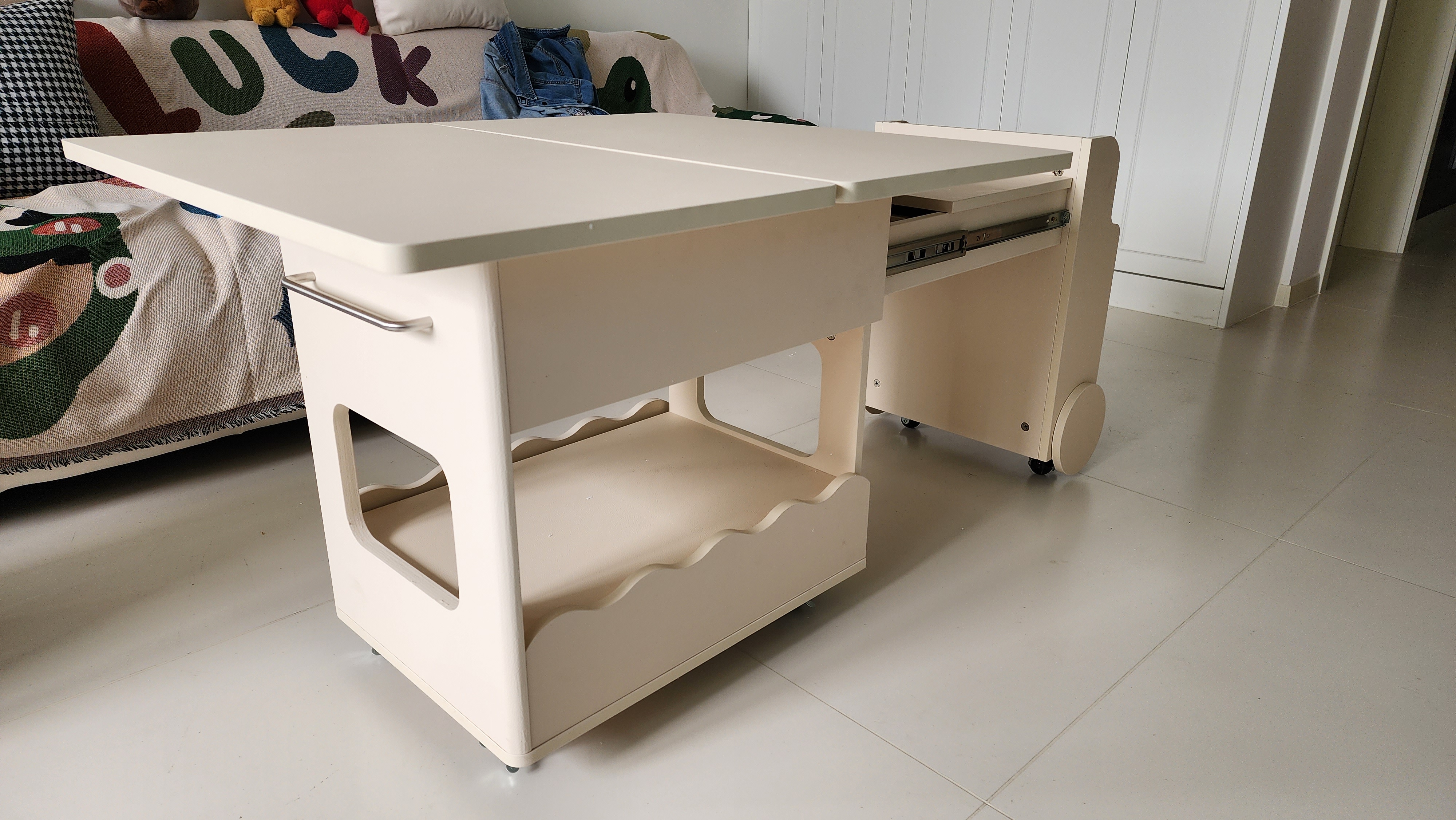 迷你小手洗麻将专用茶几可折叠伸缩家用斗地主专用桌棋牌下棋桌子