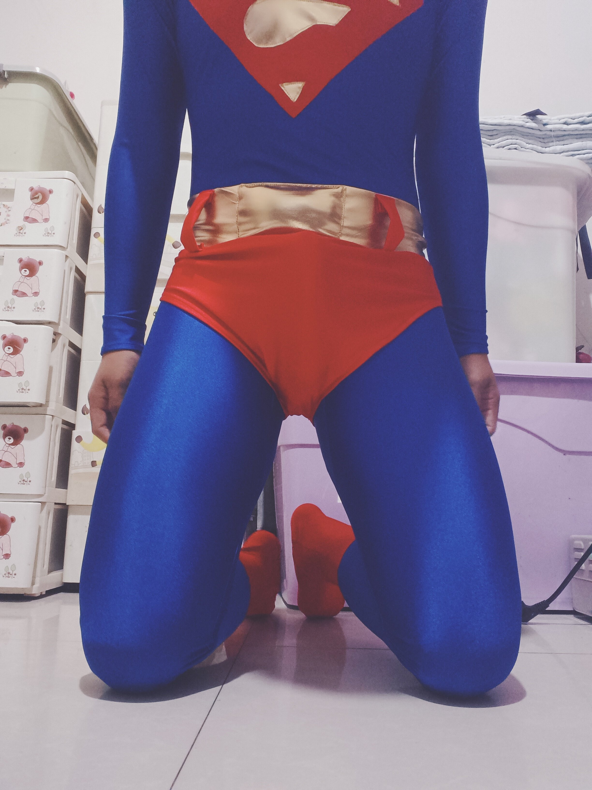 cosplay服装影视英雄超人紧身衣/舞台服装/zentai影视演出服