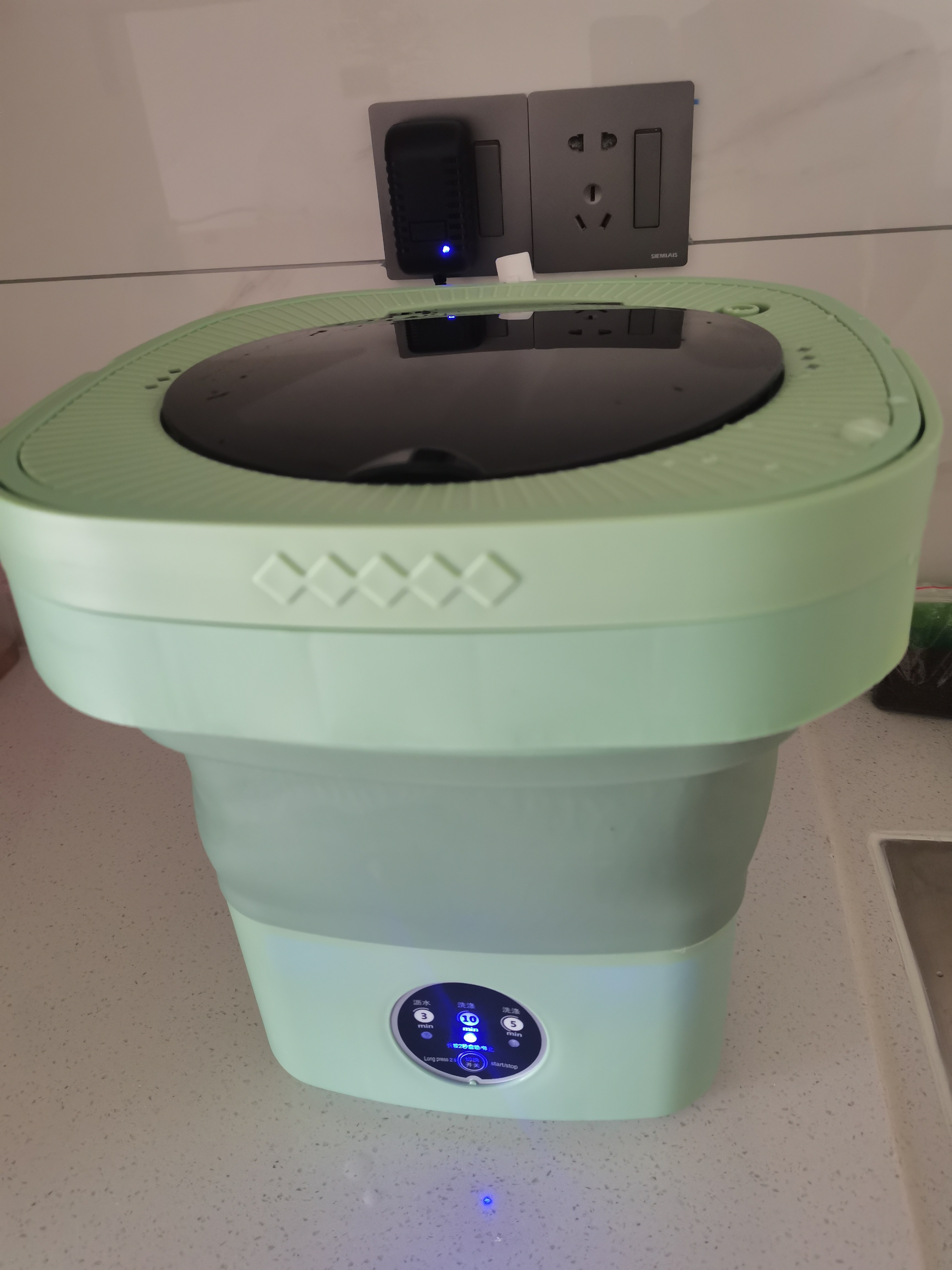 迷你折叠洗衣机家用洗脱一体全自动小型专用袜子脱水便携手动清洁