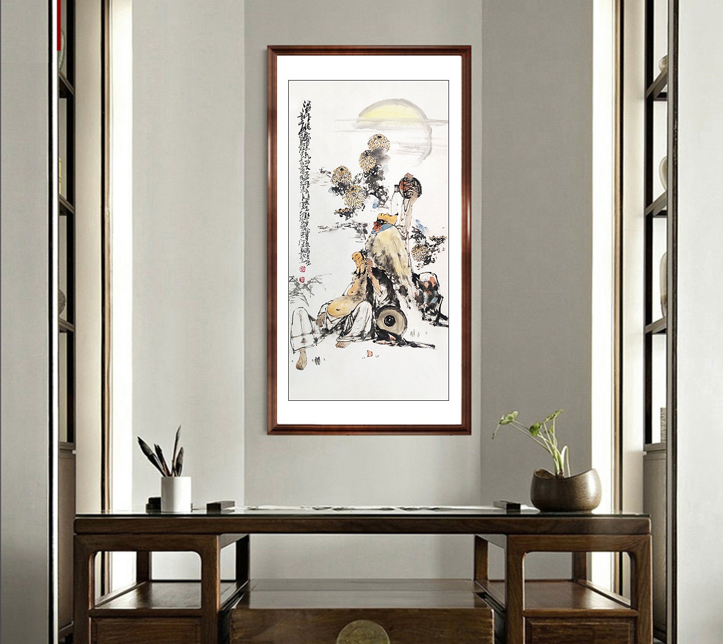 李传宇《酒怅倦》免保 客厅酒店餐厅会所挂画