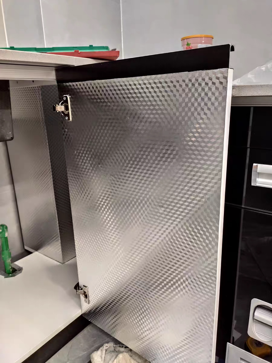 厨房防水防油防潮贴纸抽屉垫纸灶台台面铝箔锡纸厨房柜子自粘墙纸