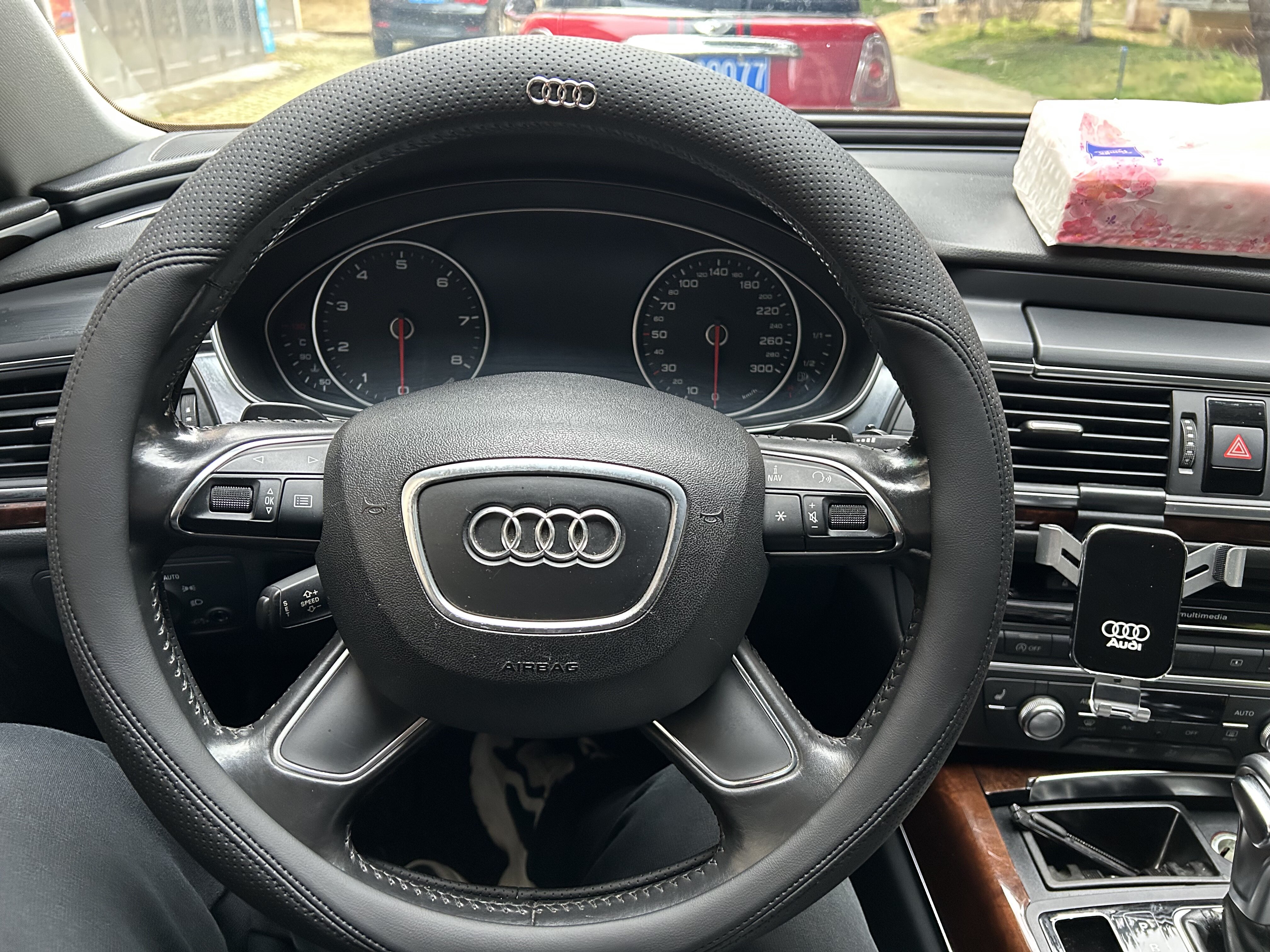 奥迪a4l方向盘套a3/a4/a6/a7/a8专用q2/q3/q4etron/q5/q7汽车把套