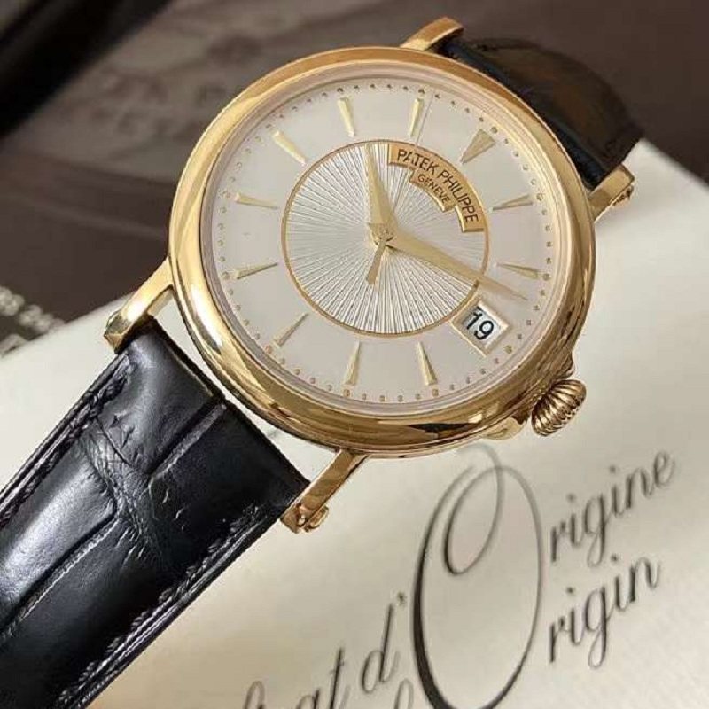 捡漏[9.8新]百达翡丽古典系列5153j-001黄金白盘自动机械男表