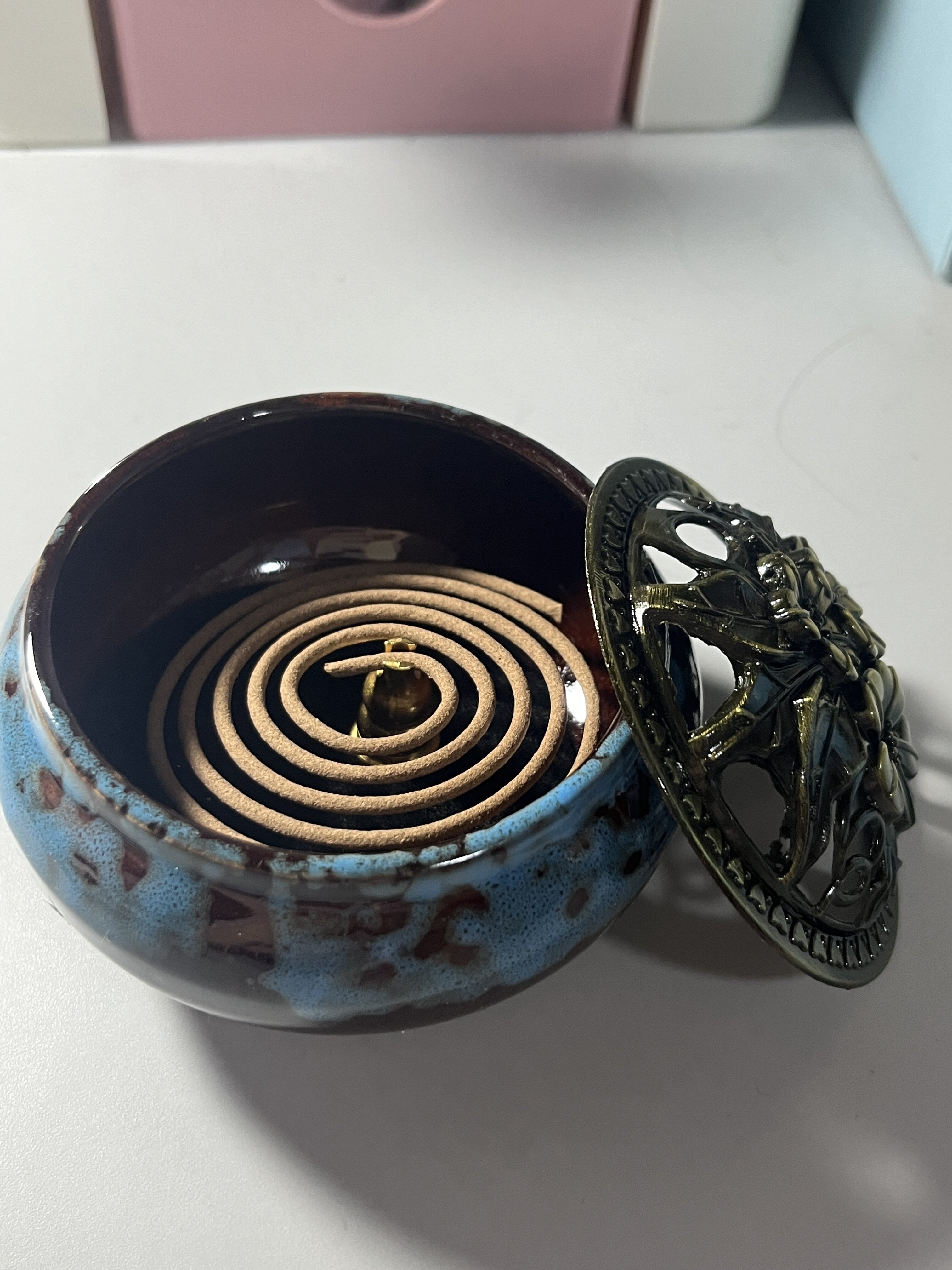 艾草蚊香家用驱蚊艾叶野外户外免手拆型炆文纹香熏香檀香型