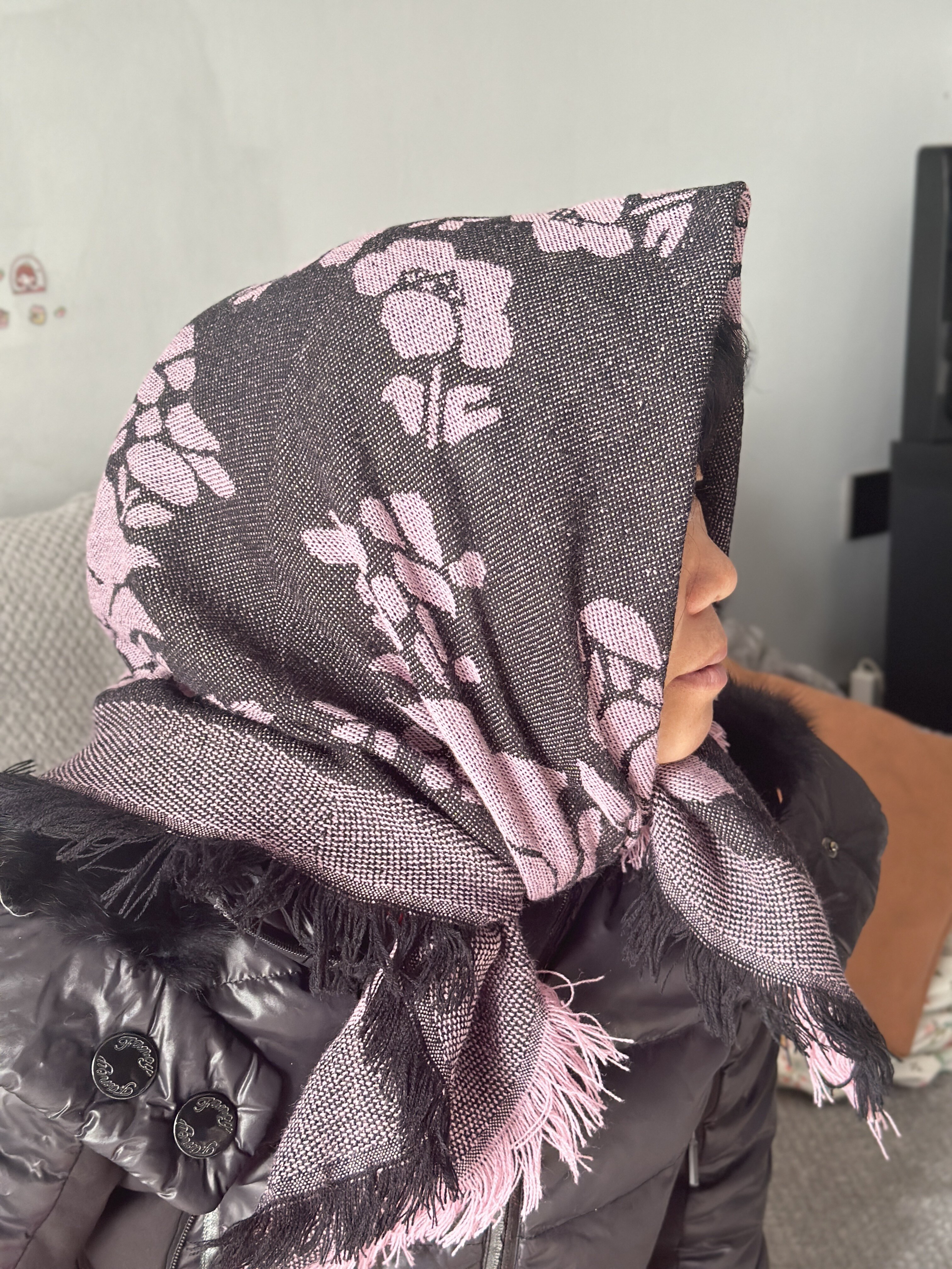 中老年干活用的头巾女奶奶围巾老太太保暖老式方巾表演农村妇女冬