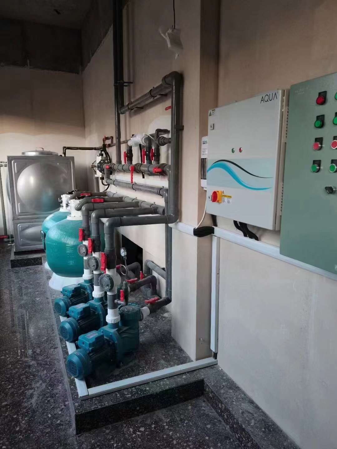 aqua爱克游泳池恒温加热器水疗spa设备酒店温泉水循环空气能热泵