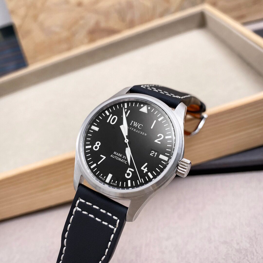 8新]iwc/万国表飞行员系列精钢自动机械手表iw
