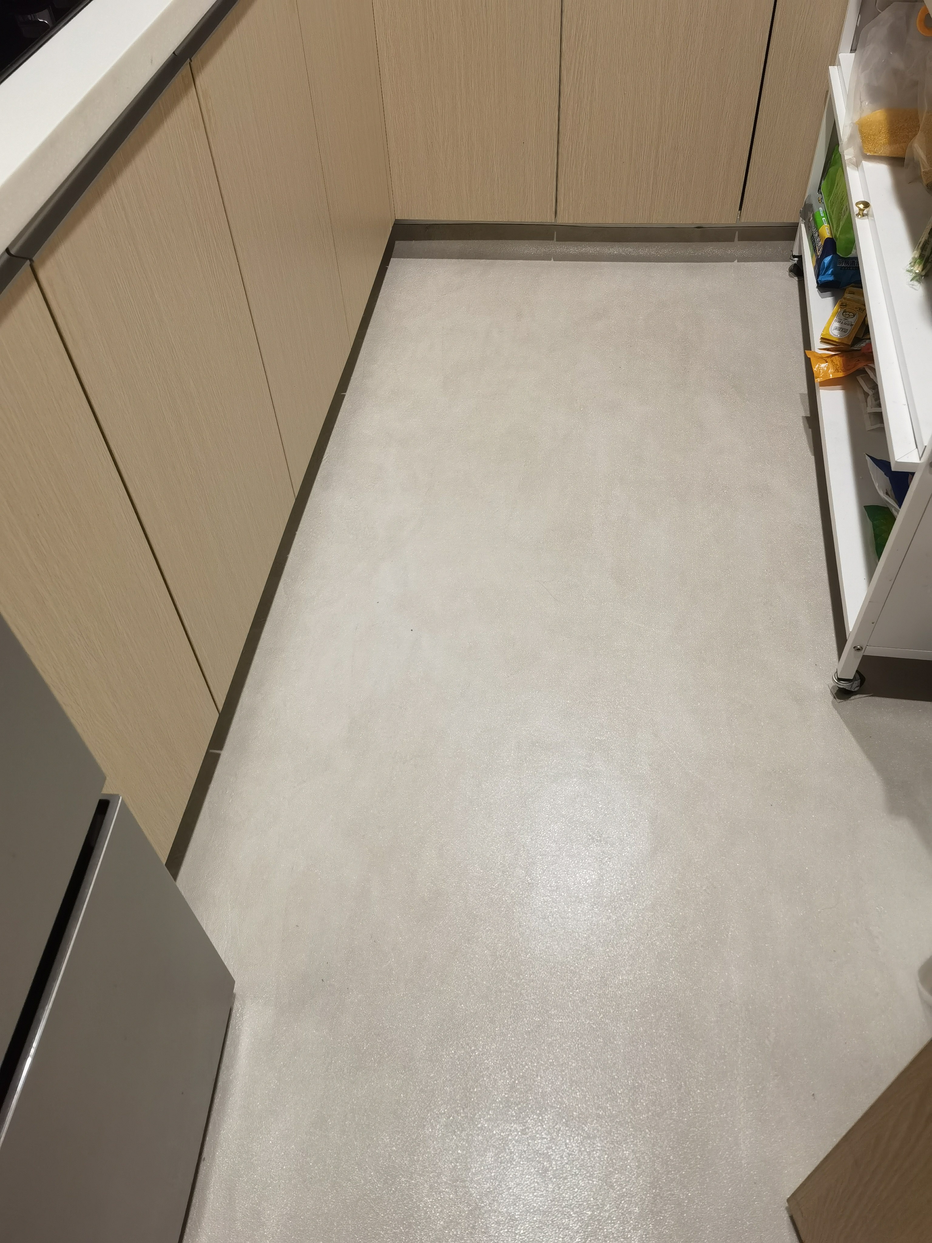 厨房专用防滑防油地垫纯色轻奢高级pvc免洗可擦防水防滑垫子家用