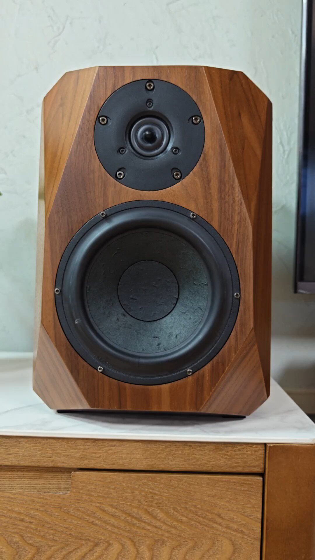 音箱很重很有份量,做工精致,声音还没