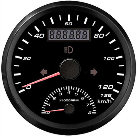 85mm 포인터 2-in-one multi-function meter 0-200 125 60km/h 자동차 GPS 속도계 85mm 포인터 2-in-one multi-function meter 0-200 125 60km/h 자동차 GPS 속도계