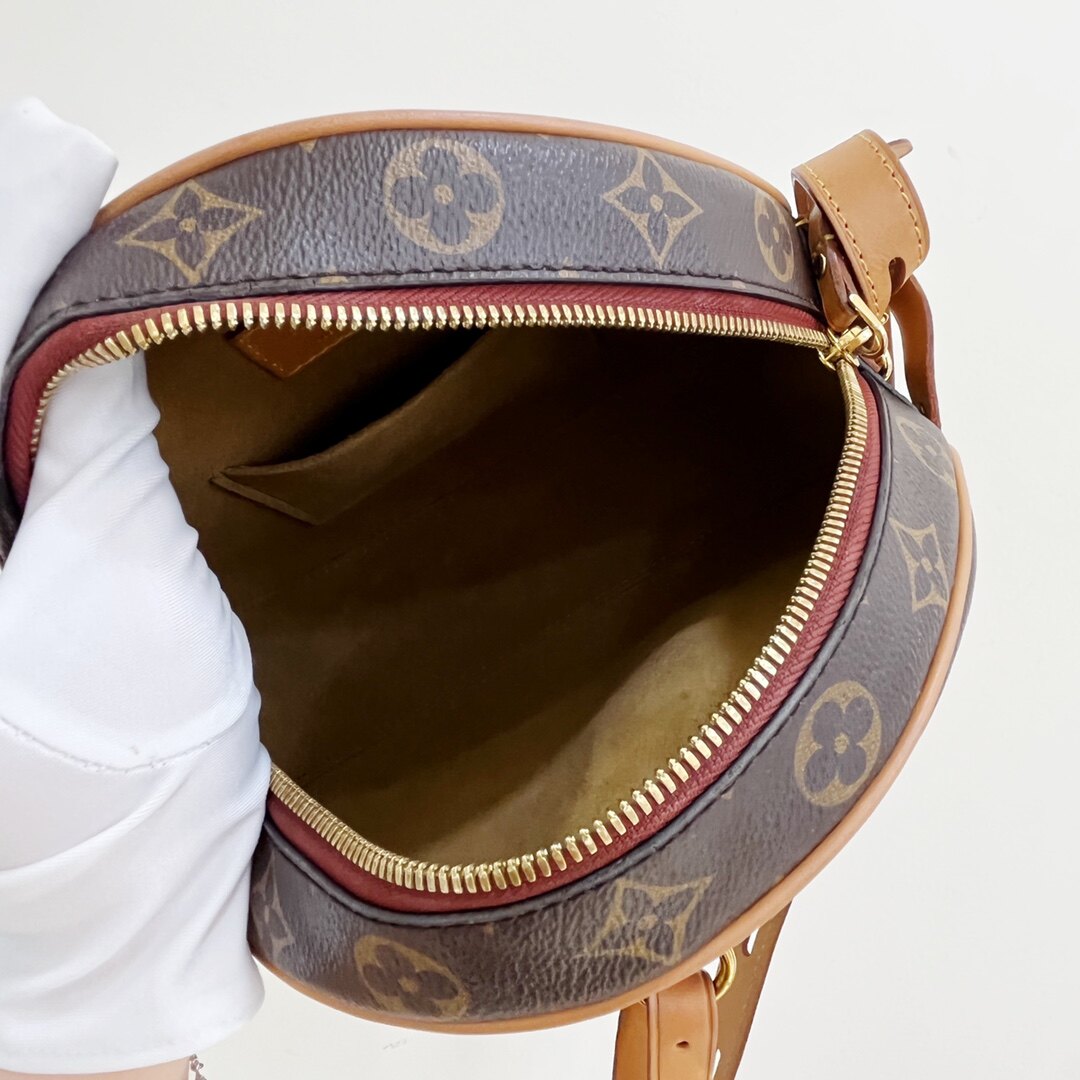 8新]lv路易威登老花软圆饼大号刘亦菲同款