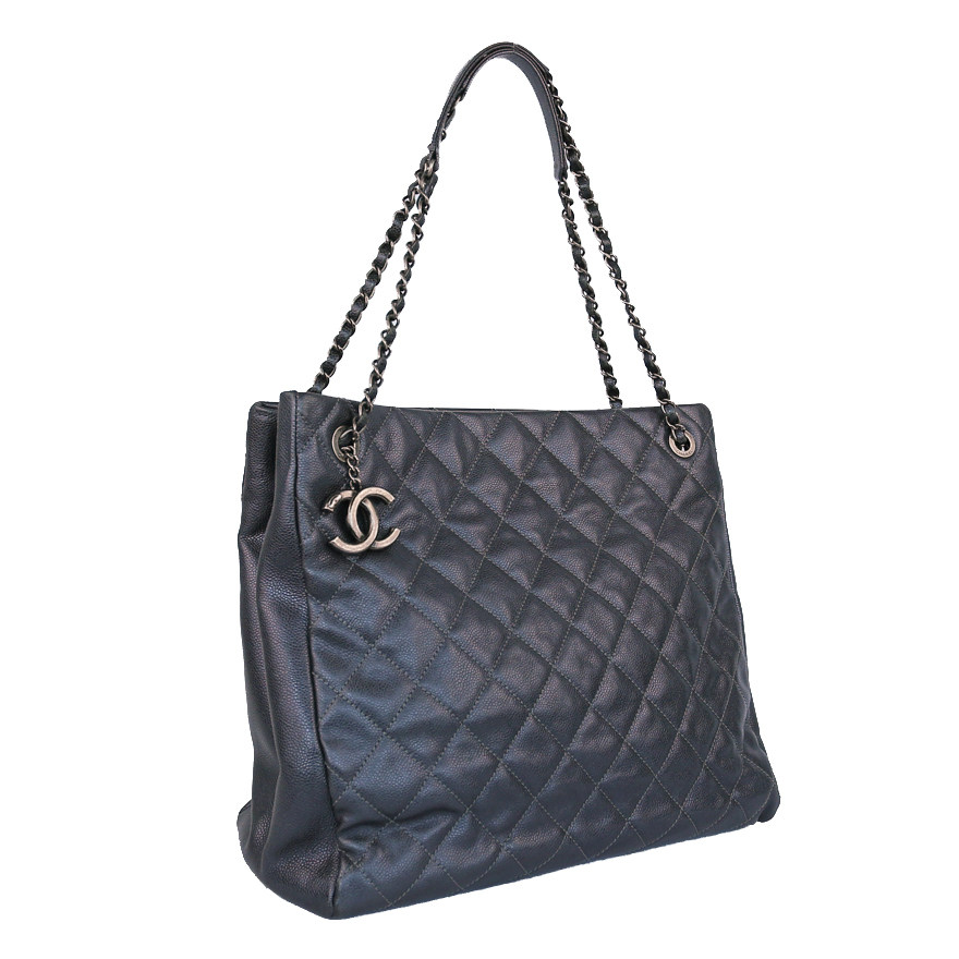 高端藏品[9.5新]香奈儿chanel女士黑色手提包d7164公价26000