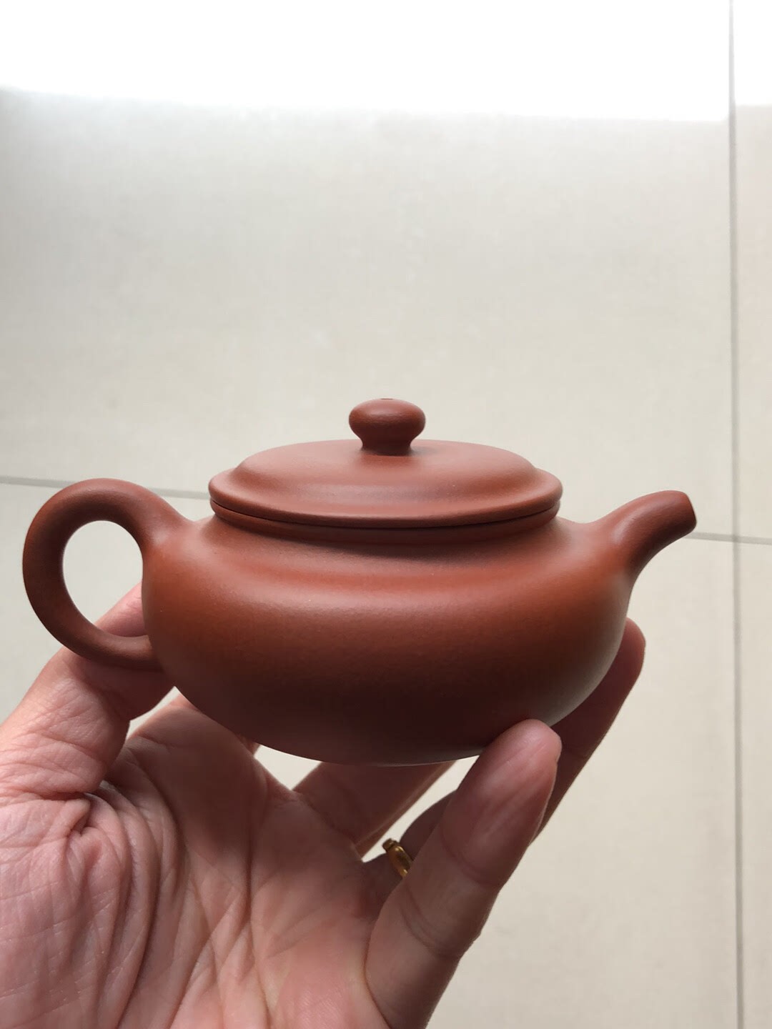 zhaozhuang small red clay antique, about 150cc, using traditional techniques, half-hand made, non-machine