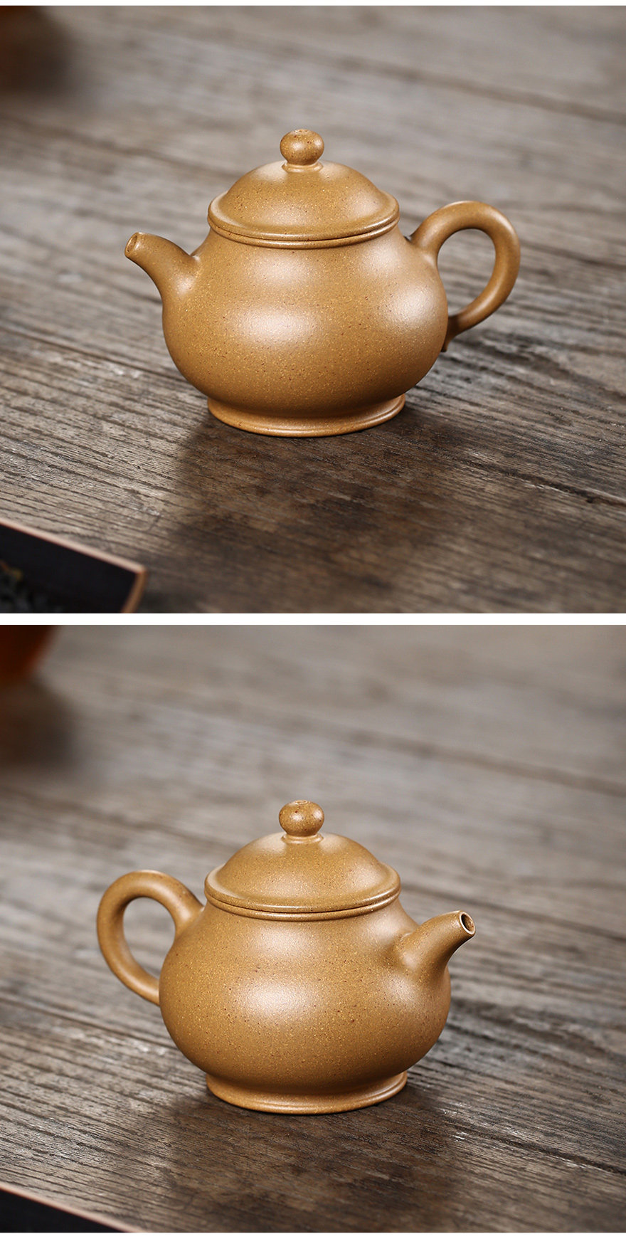 国高工许老师 【全手工小潘壶】原矿金砂段 宜兴紫砂壶茶壶
