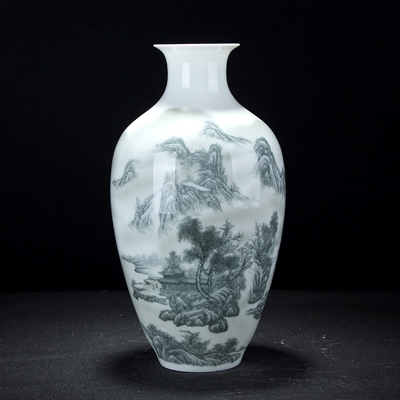 7501毛瓷系列 山水 景德镇陶瓷研究所珍品