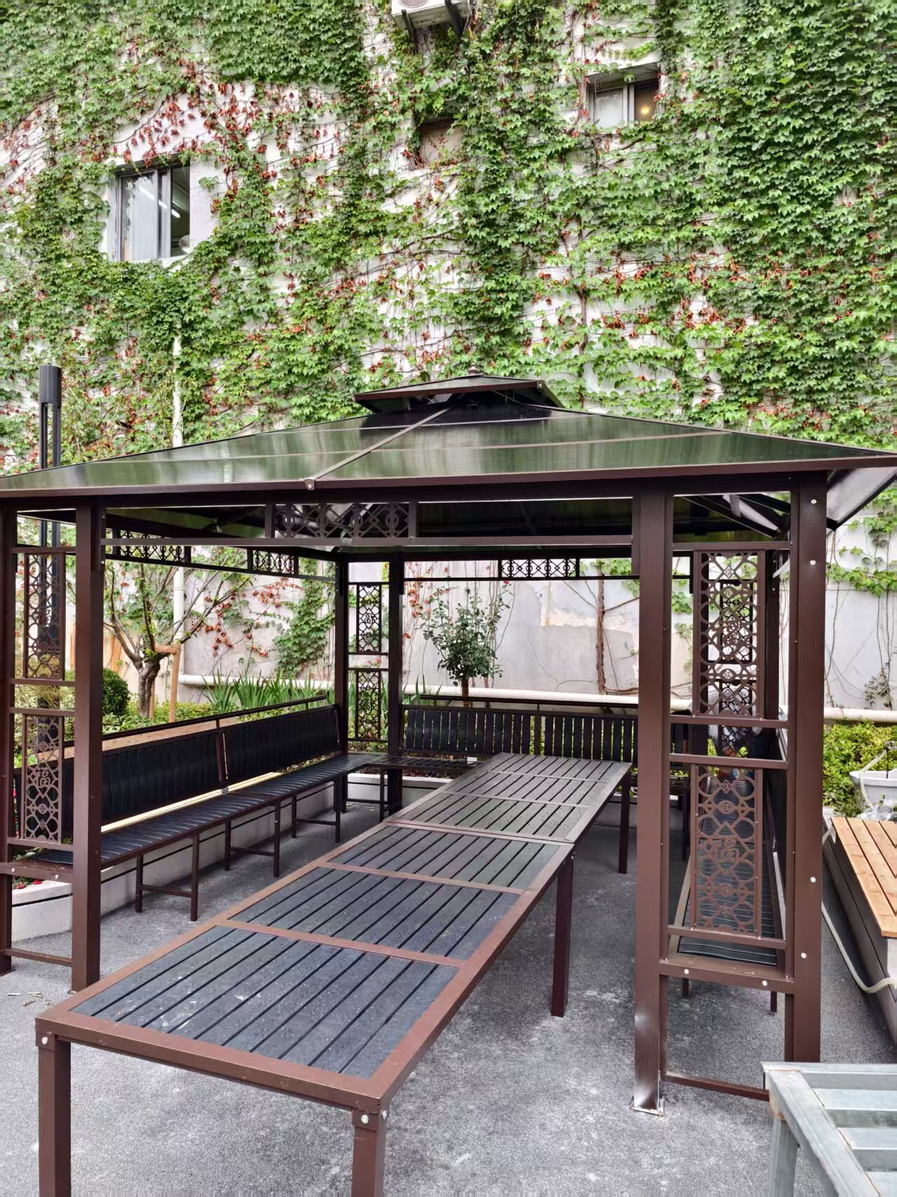 藤朝户外凉亭庭院花园遮阳棚农村院子室外休闲房天台别墅亭子