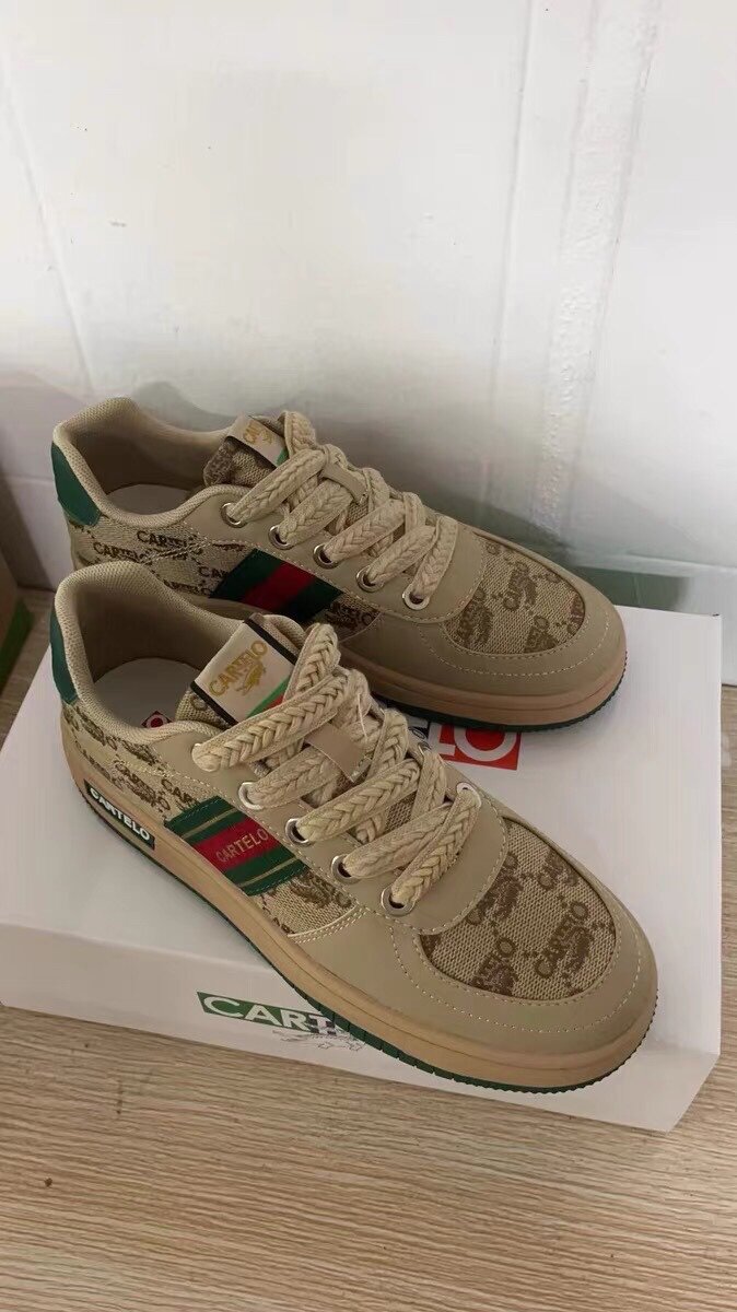 cartel鳄鱼板鞋男鞋春季2025新款高级感网红爆款休闲鞋子男士潮鞋