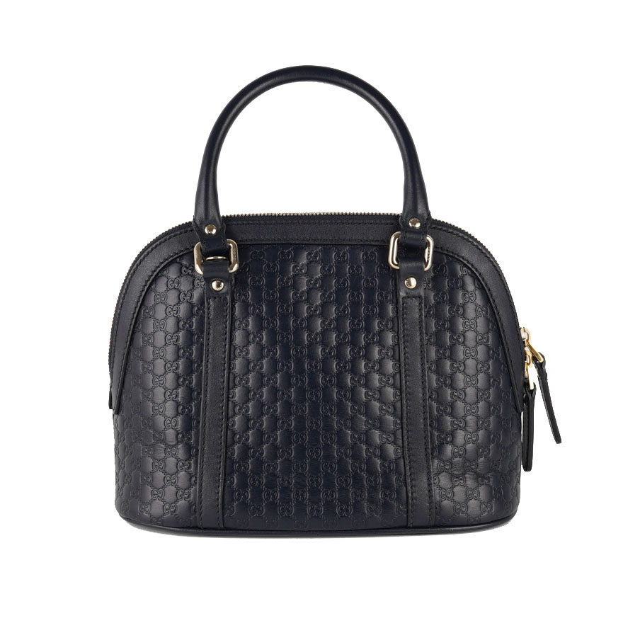 [9.8新]古驰gucci女士藏蓝色小号手提单肩贝壳包k9048公价8500