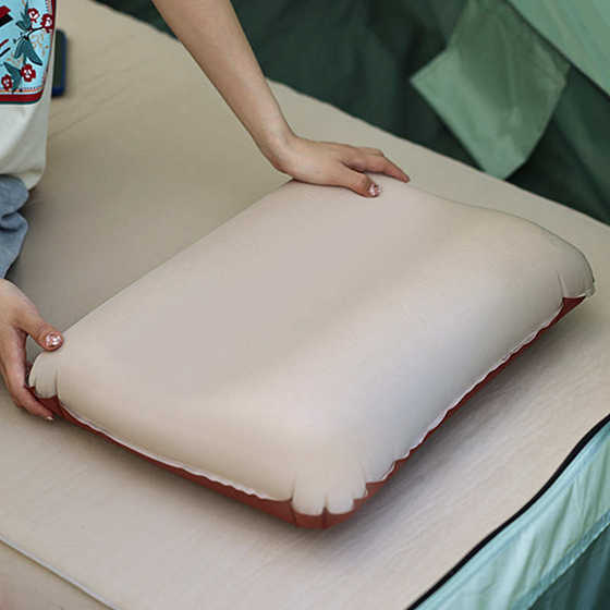 Camping travel portable and easy to store automatic inflatable pillows, outdoor 3D comfortable pillows, high elasticity cotton cheese pillows Camping travel portable and easy to store automatic inflatable pillows, outdoor 3D comfortable pillows, high elasticity cotton cheese pillows