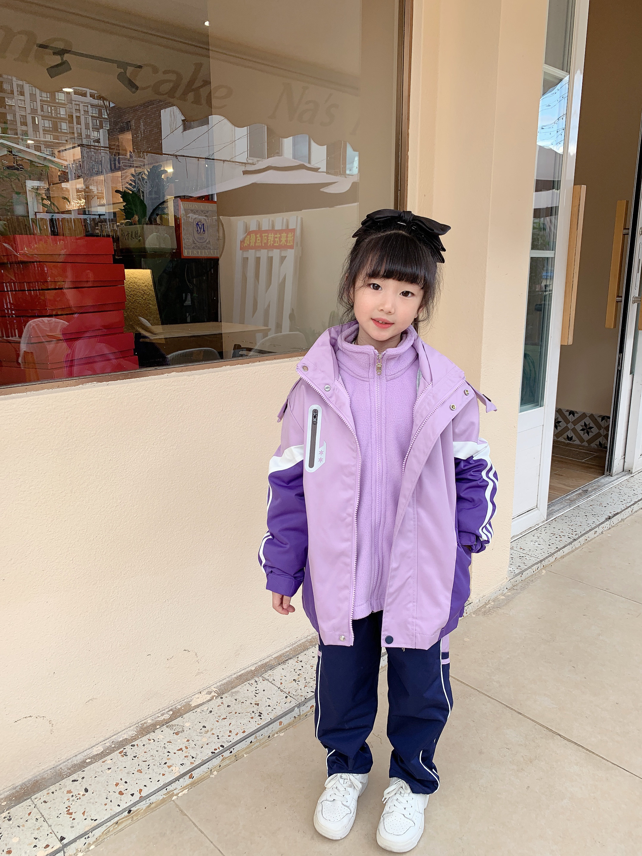 小学生校服冲锋衣春秋装儿童班服加厚秋冬季款幼儿园园服三件套装