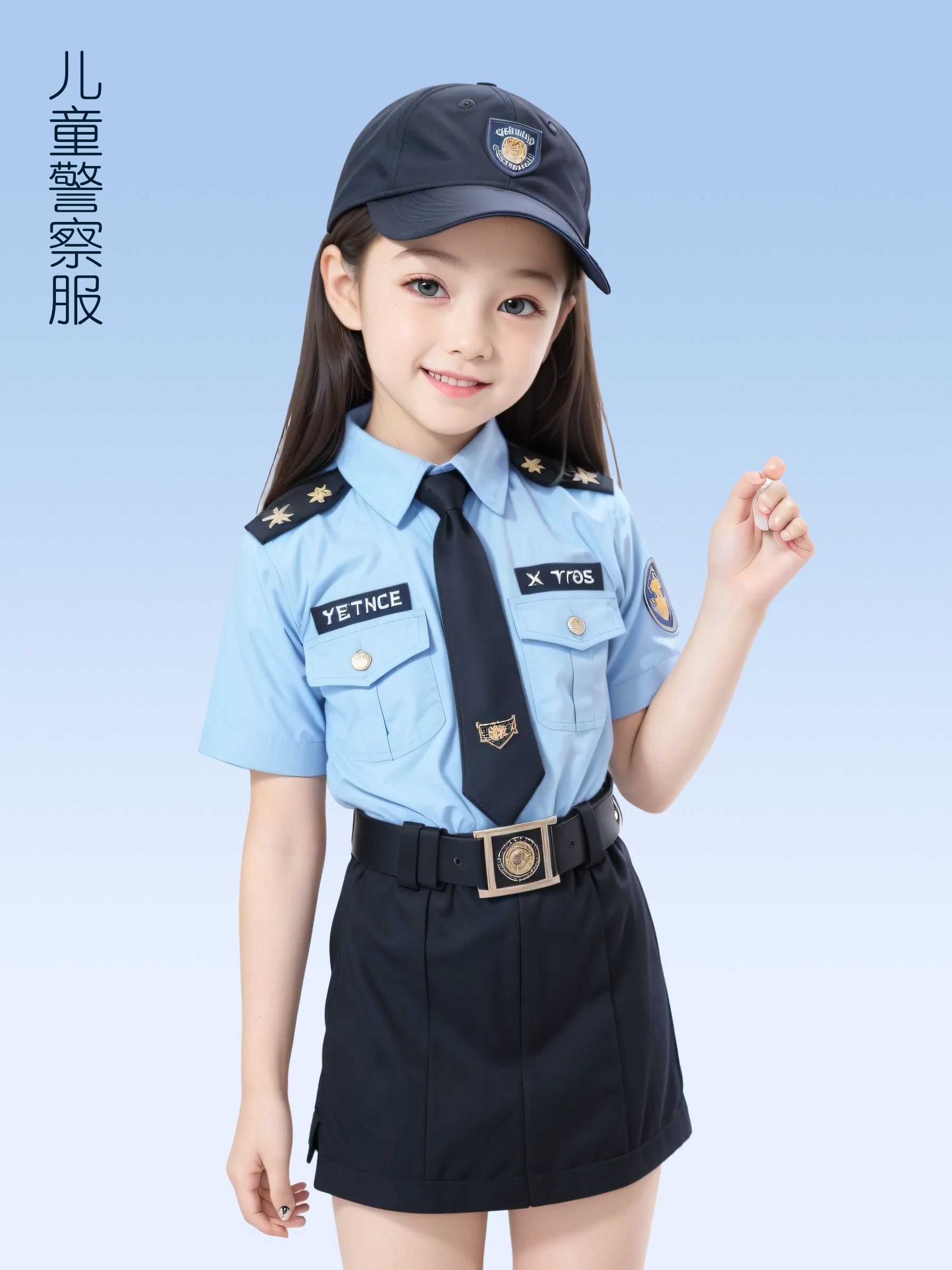 儿童节装扮新选择,小警官服点燃梦想舞台