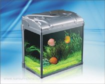 Sensen HF-420 Small fish tank double curved fish tank Aquarium Original filter water pump lamp 42cm
