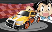 Audi Double Diamond genuine anti-counterfeiting Lei Suden lightning line remote control car toy-Wang Hong racing Fire Flame