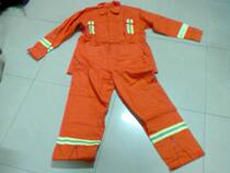 Fire clothing orange red rescue service old fire protection clothing fire protection clothing fire fighting clothing