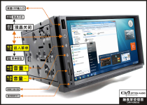 Car computer 2DIN 1 6G CPU 2G memory 250G hard drive LED HD LCD remote control Bluetooth