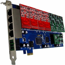Simple 16-way PCI-E voiceover card tdm1600e call center voiceover card Asterisk card FXO