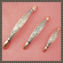 Red greens ancient bronze anti-classical small handle European style drawer cupboard small handle hole distance 96mm red ancient bronze