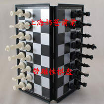 U3 large high grade plastic chess magnetic checkers folding to send instructions 4912