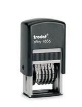 Trodat Zhuda 6 digits overturning batch number date Chapter character high 3 8MM adjustable number print 48.36 million Chapter