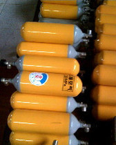 Special steel cylinder for fire air respirator 6L high pressure gas cylinder with gas 30mpa oxygen respirator spare gas cylinder