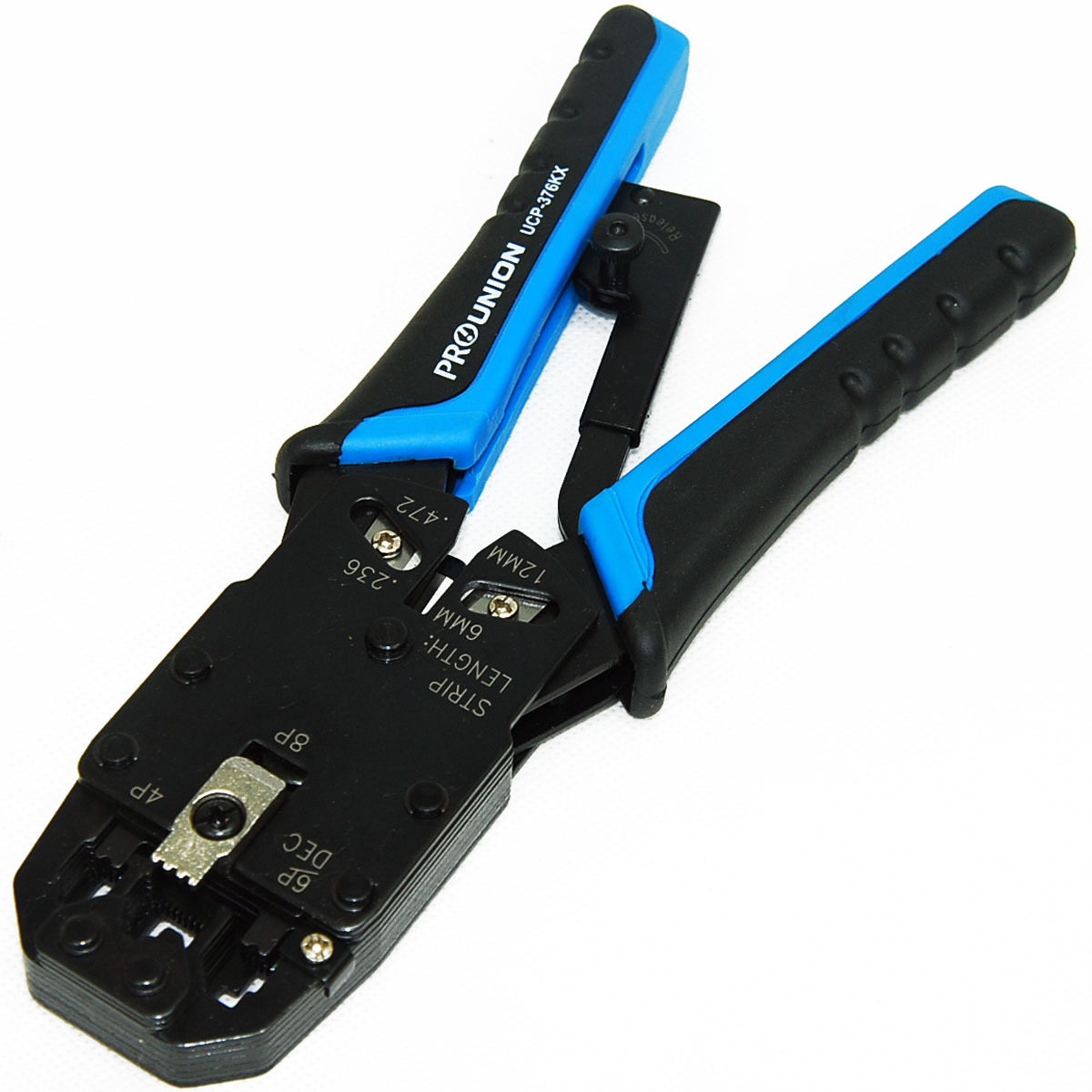 台湾宝工 ucp-376kx 4/6/8p棘轮网络压线钳 网络钳 网线钳