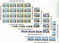 2010 North Cyprus wwf Bird 4 All X16 with small version of Zhang Xinxin